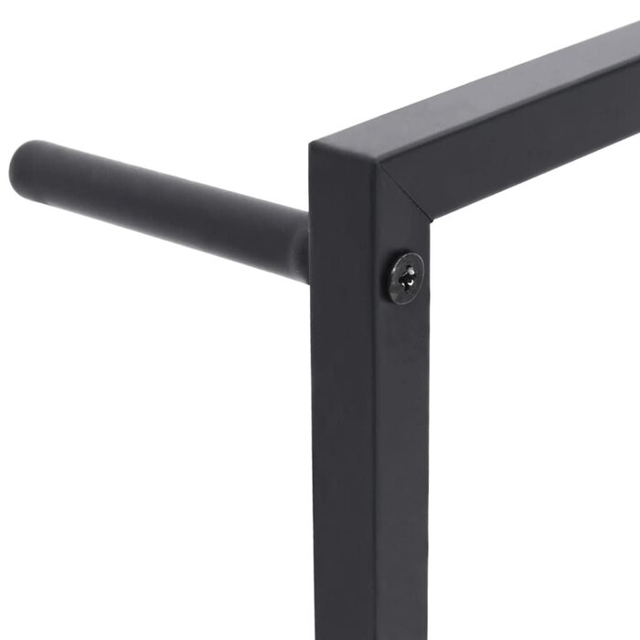 Vidaxl Stojak na ręczniki stalowy czarny 60x10x116 cm - 63% taniej