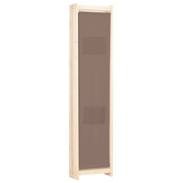 Vidaxl 5-panelowy parawan pokojowy 200x170 cm brązowy - 76% taniej