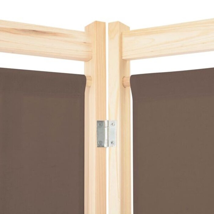Vidaxl 5-panelowy parawan pokojowy 200x170 cm brązowy - 76% taniej