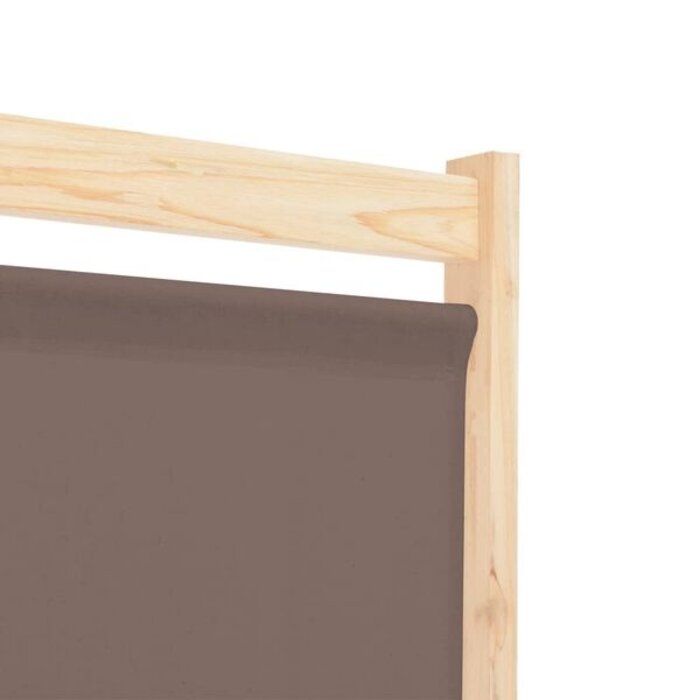Vidaxl 5-panelowy parawan pokojowy 200x170 cm brązowy - 76% taniej
