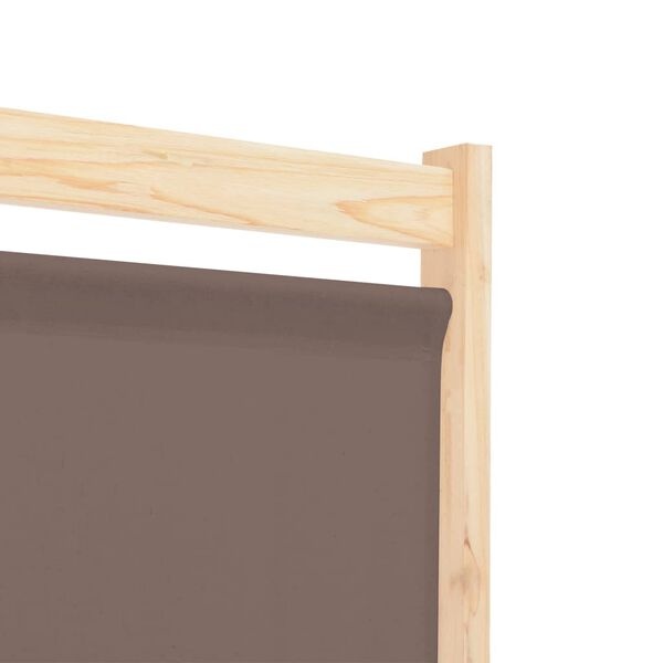 Vidaxl 5-panelowy parawan pokojowy 200x170 cm brązowy - 76% taniej