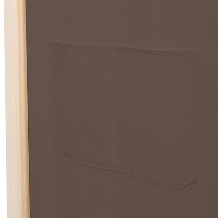 Vidaxl 5-panelowy parawan pokojowy 200x170 cm brązowy - 76% taniej
