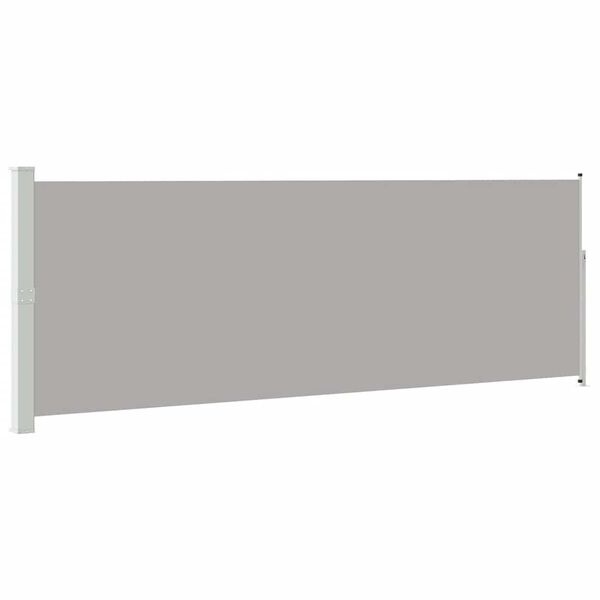 Vidaxl Wysuwana osłona boczna 160x500 cm szara - 71% taniej