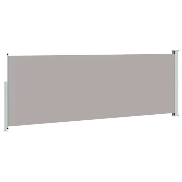 Vidaxl Wysuwana osłona boczna 160x500 cm szara - 71% taniej