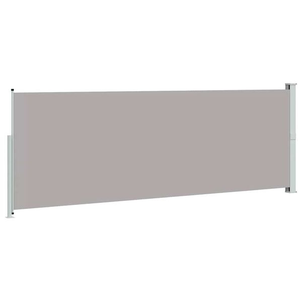 Vidaxl Wysuwana osłona boczna 160x500 cm szara - 71% taniej