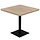 Stolik bistro kwadratowy 80x80x75 cm, dębowy - 79% taniej