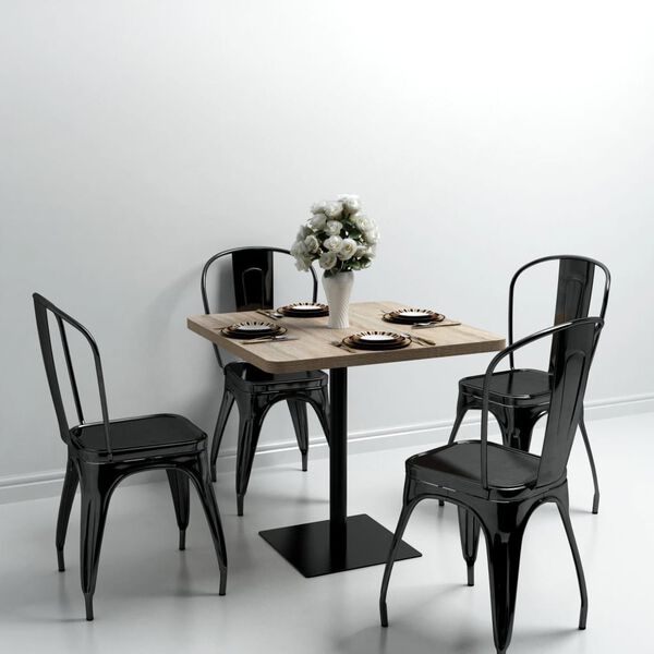 Vidaxl Stolik bistro kwadratowy 80x80x75 cm, dębowy - 79% taniej