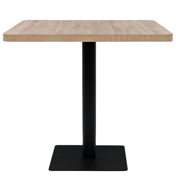 Vidaxl Stolik bistro kwadratowy 80x80x75 cm, dębowy - 79% taniej