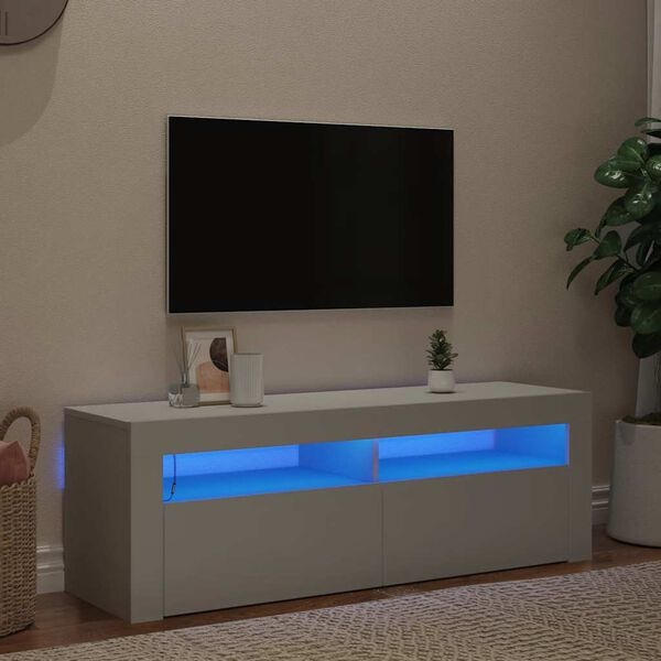 Vidaxl Nowoczesna szafka RTV z oświetleniem LED 120 cm - 73% taniej