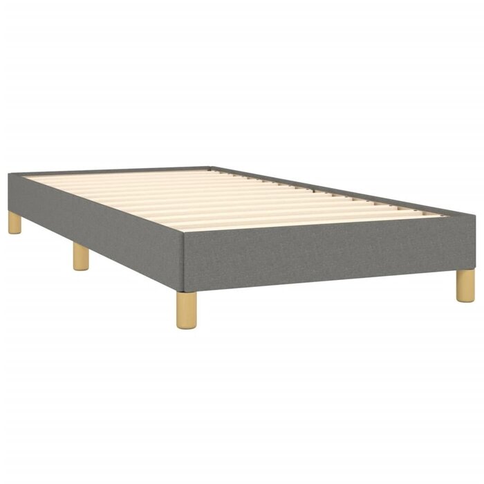 Vidaxl Elegancka rama łóżka 90x200 cm, ciemnoszara - 72% taniej