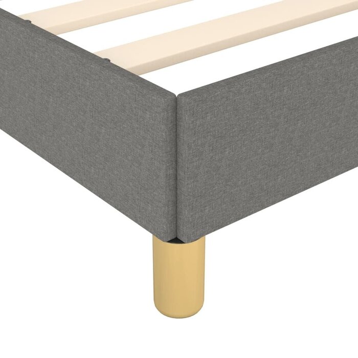 Vidaxl Elegancka rama łóżka 90x200 cm, ciemnoszara - 72% taniej