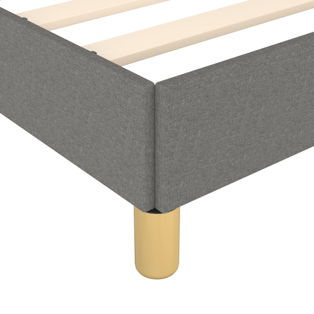 Vidaxl Elegancka rama łóżka 90x200 cm, ciemnoszara - 72% taniej