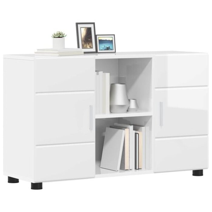 Vidaxl Nowoczesna komoda biały połysk 88,5x55,5cm - 73% taniej