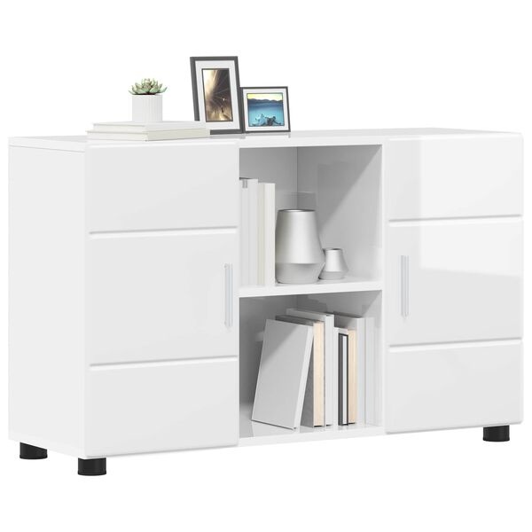 Vidaxl Nowoczesna komoda biały połysk 88,5x55,5cm - 73% taniej