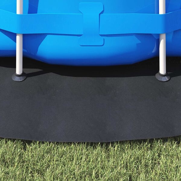Vidaxl Mata pod basen 366 cm poliester geotextil czarna - 67% taniej