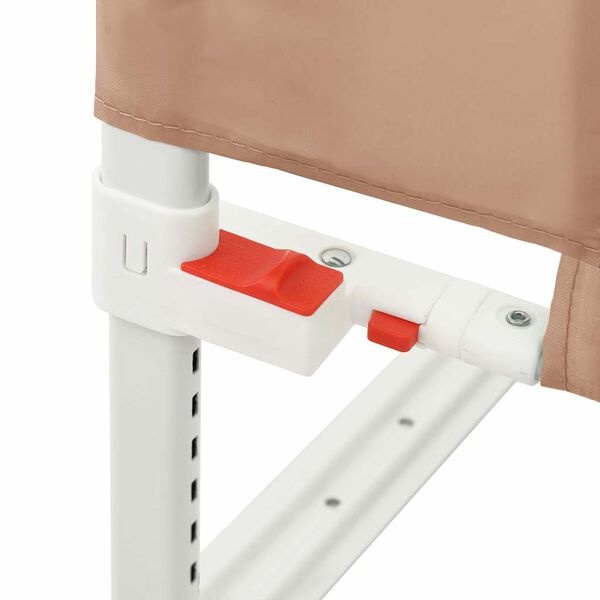 Vidaxl Barierka ochronna do łóżka 200x25 cm taupe - 72% taniej