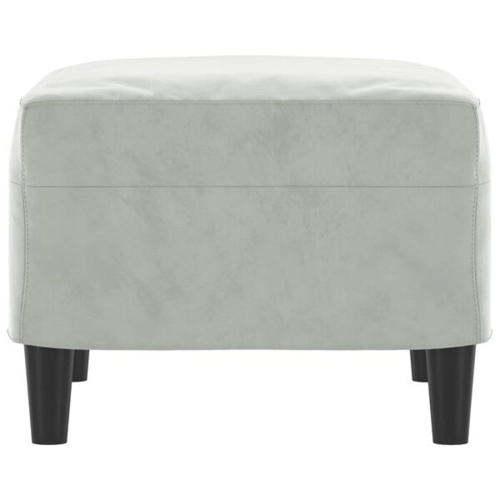Vidaxl Podnóżek welurowy 60x50x41 cm jasnoszary - 68% taniej