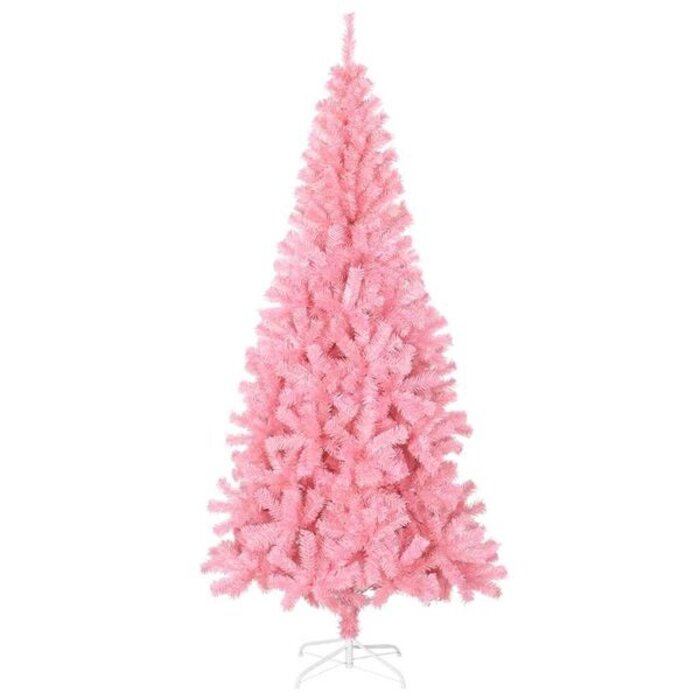 Vidaxl Różowa sztuczna choinka 210 cm - 69% taniej