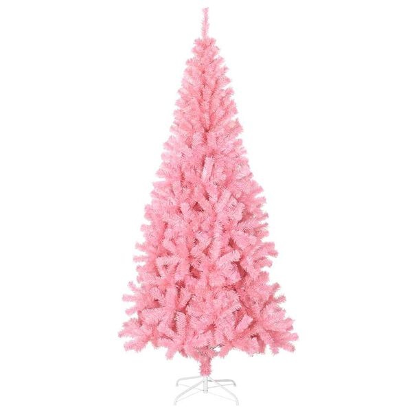 Vidaxl Różowa sztuczna choinka 210 cm - 69% taniej