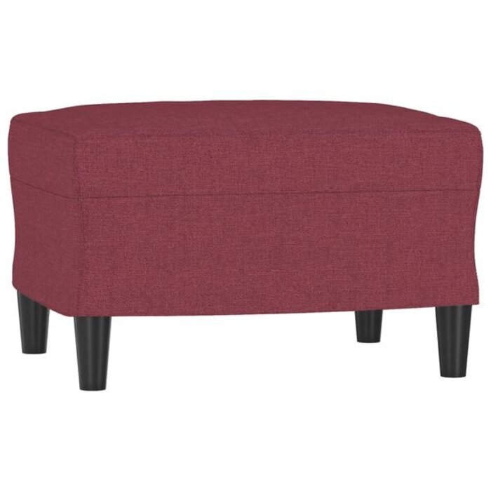 Vidaxl Winnoczerwony podnóżek tapicerowany 60x50x41 cm - 70% taniej