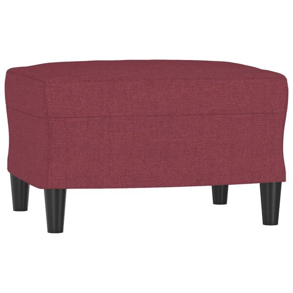 Vidaxl Winnoczerwony podnóżek tapicerowany 60x50x41 cm - 70% taniej