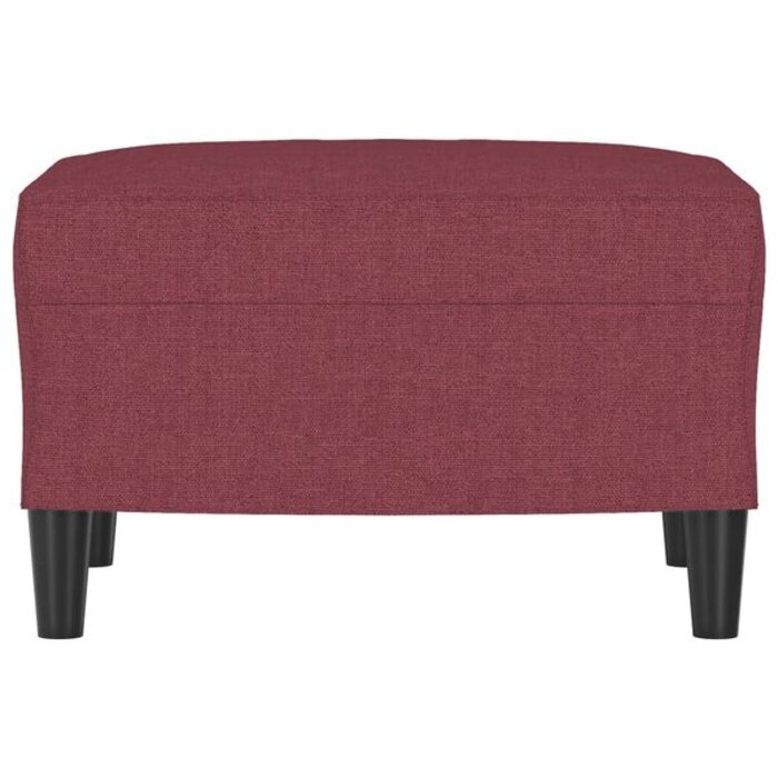 Vidaxl Winnoczerwony podnóżek tapicerowany 60x50x41 cm - 70% taniej