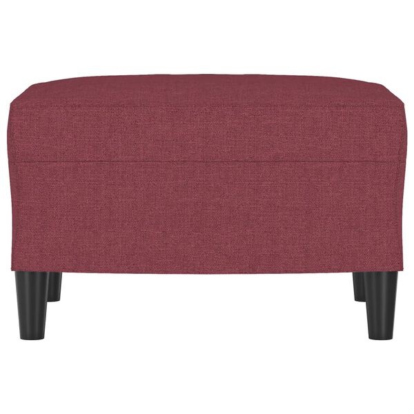 Vidaxl Winnoczerwony podnóżek tapicerowany 60x50x41 cm - 70% taniej