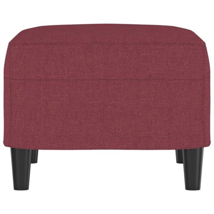 Vidaxl Winnoczerwony podnóżek tapicerowany 60x50x41 cm - 70% taniej