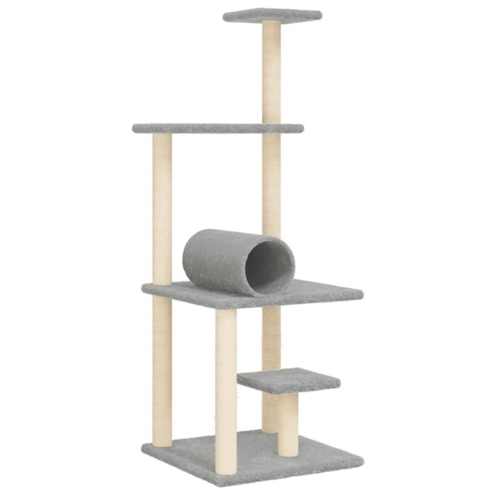 Vidaxl Drapak dla kota 136 cm jasnoszary - 68% taniej