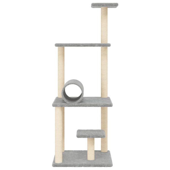 Vidaxl Drapak dla kota 136 cm jasnoszary - 68% taniej