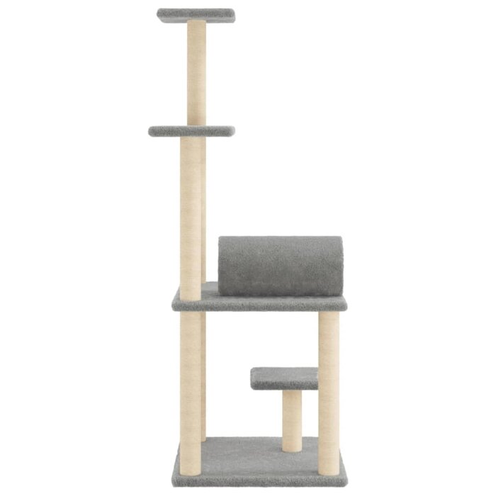 Vidaxl Drapak dla kota 136 cm jasnoszary - 68% taniej