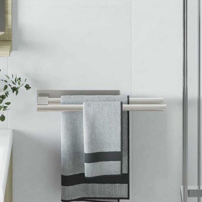Vidaxl Wieszak na ręczniki ze stali nierdzewnej 40cm - 73% taniej