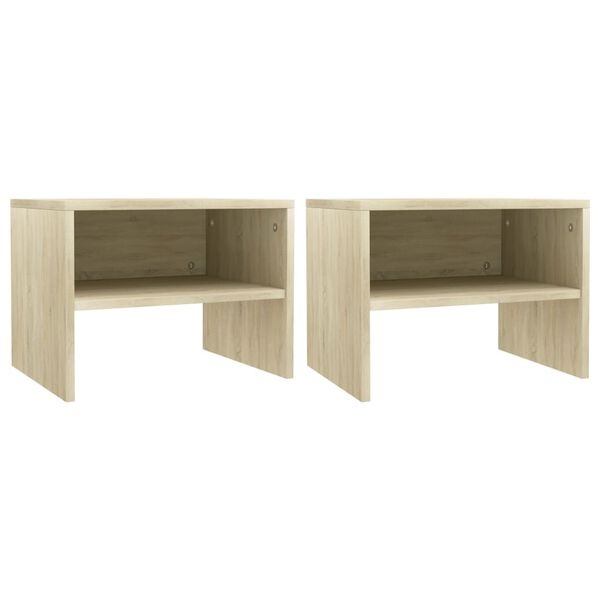 Vidaxl Zestaw 2 szafek nocnych dąb sonoma 40x30 cm - 56% taniej