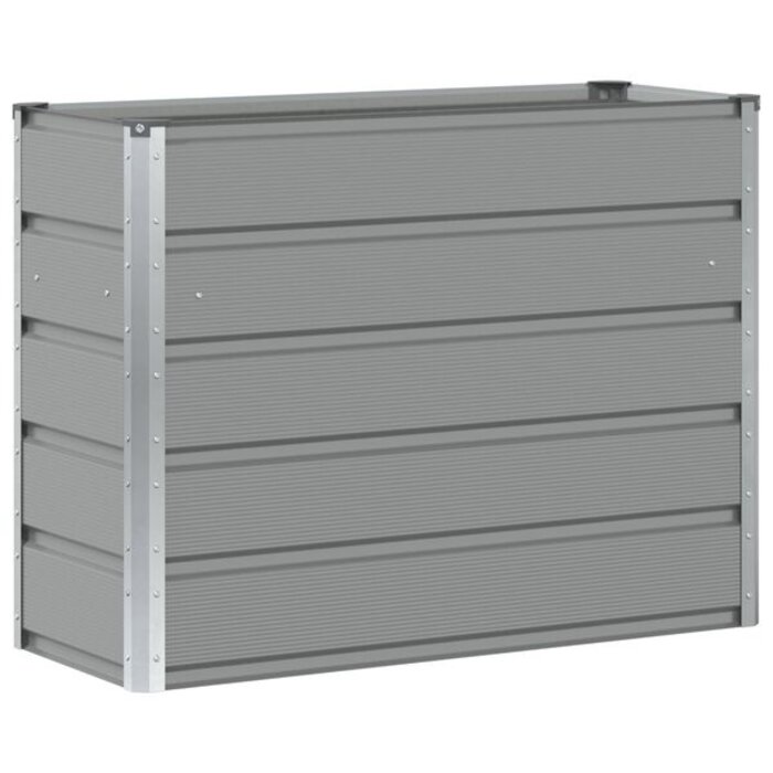 Vidaxl Stalowa doniczka stojąca 100x40x75 cm jasnoszara - 76% taniej
