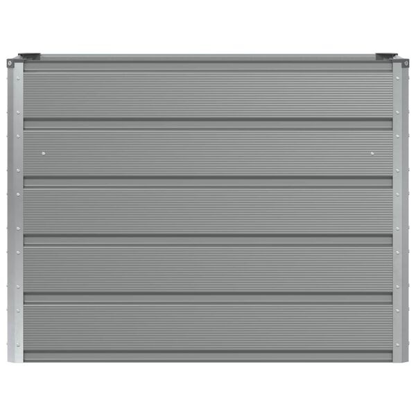 Vidaxl Stalowa doniczka stojąca 100x40x75 cm jasnoszara - 76% taniej
