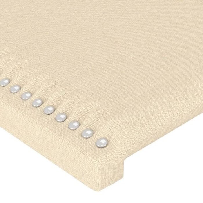 Vidaxl Zestaw 2 zagłówków do łóżka kremowe 100x88 cm - 73% taniej
