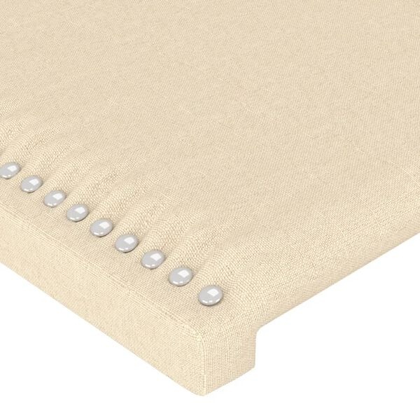Vidaxl Zestaw 2 zagłówków do łóżka kremowe 100x88 cm - 73% taniej
