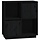 Czarna komoda z litego drewna sosnowego 74x35x80 cm - 84% taniej