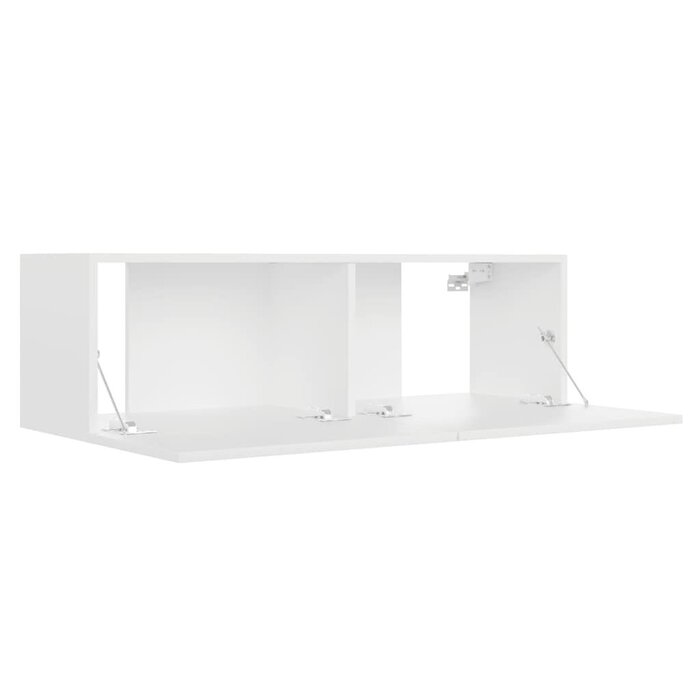 Vidaxl Nowoczesna szafka RTV wisząca 100x30 cm biała - 73% taniej