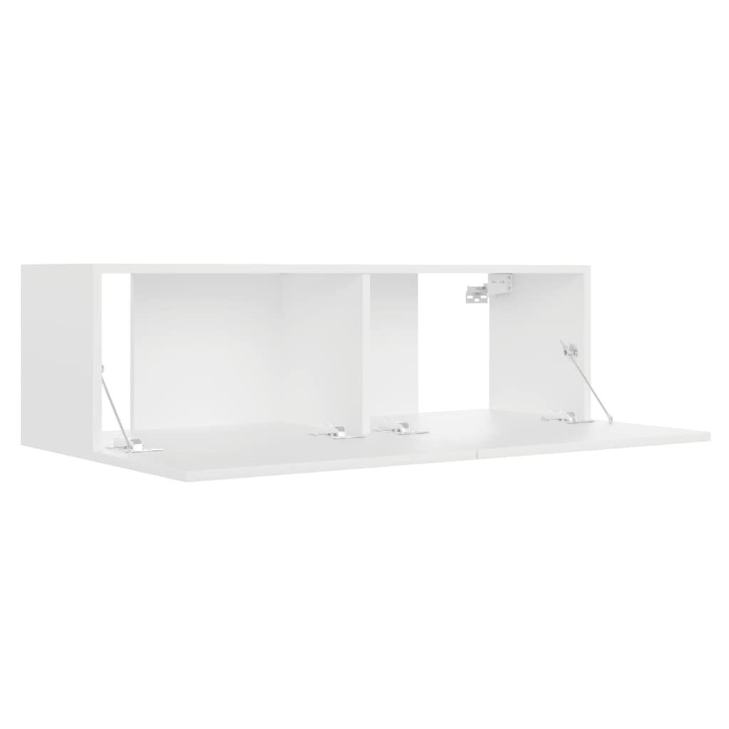 Vidaxl Nowoczesna szafka RTV wisząca 100x30 cm biała - 73% taniej