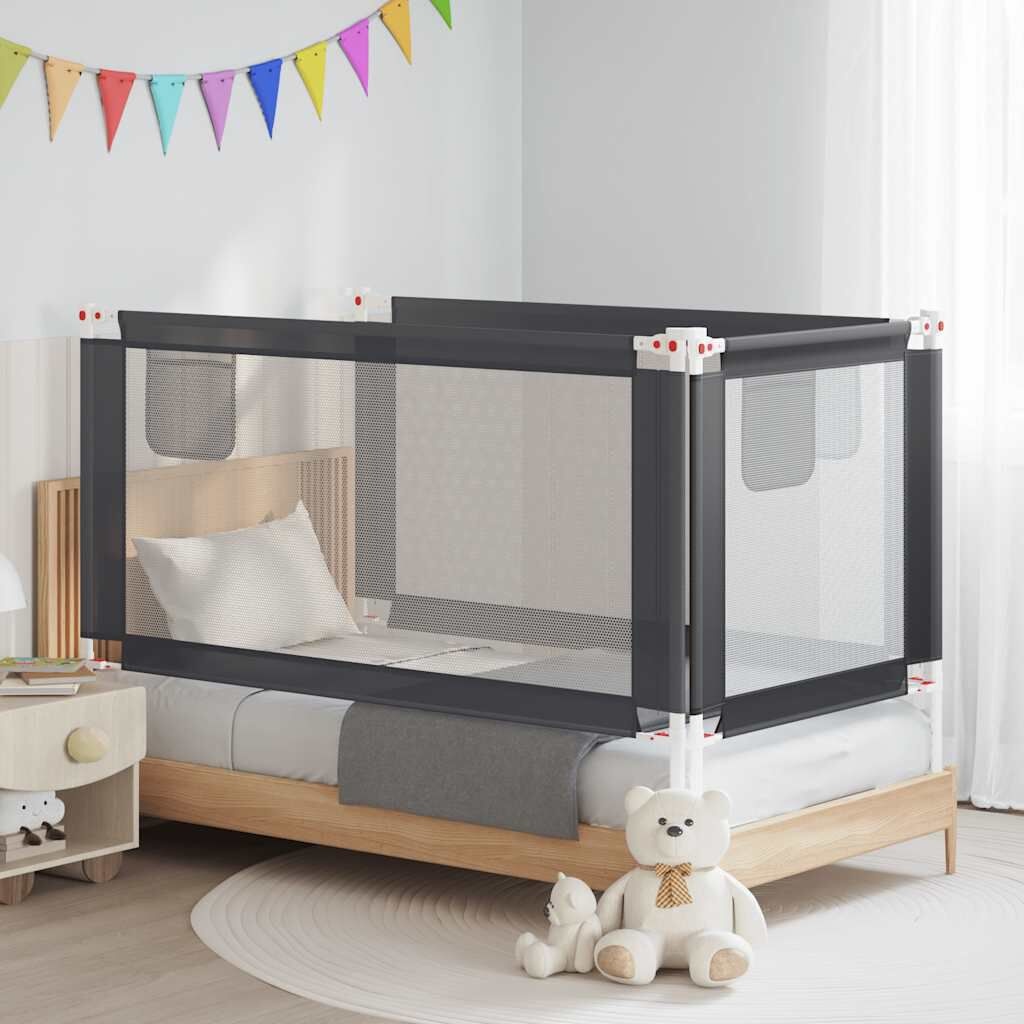 Vidaxl Barierka ochronna do łóżka 160x25 cm - ciemnoszara - 70% taniej