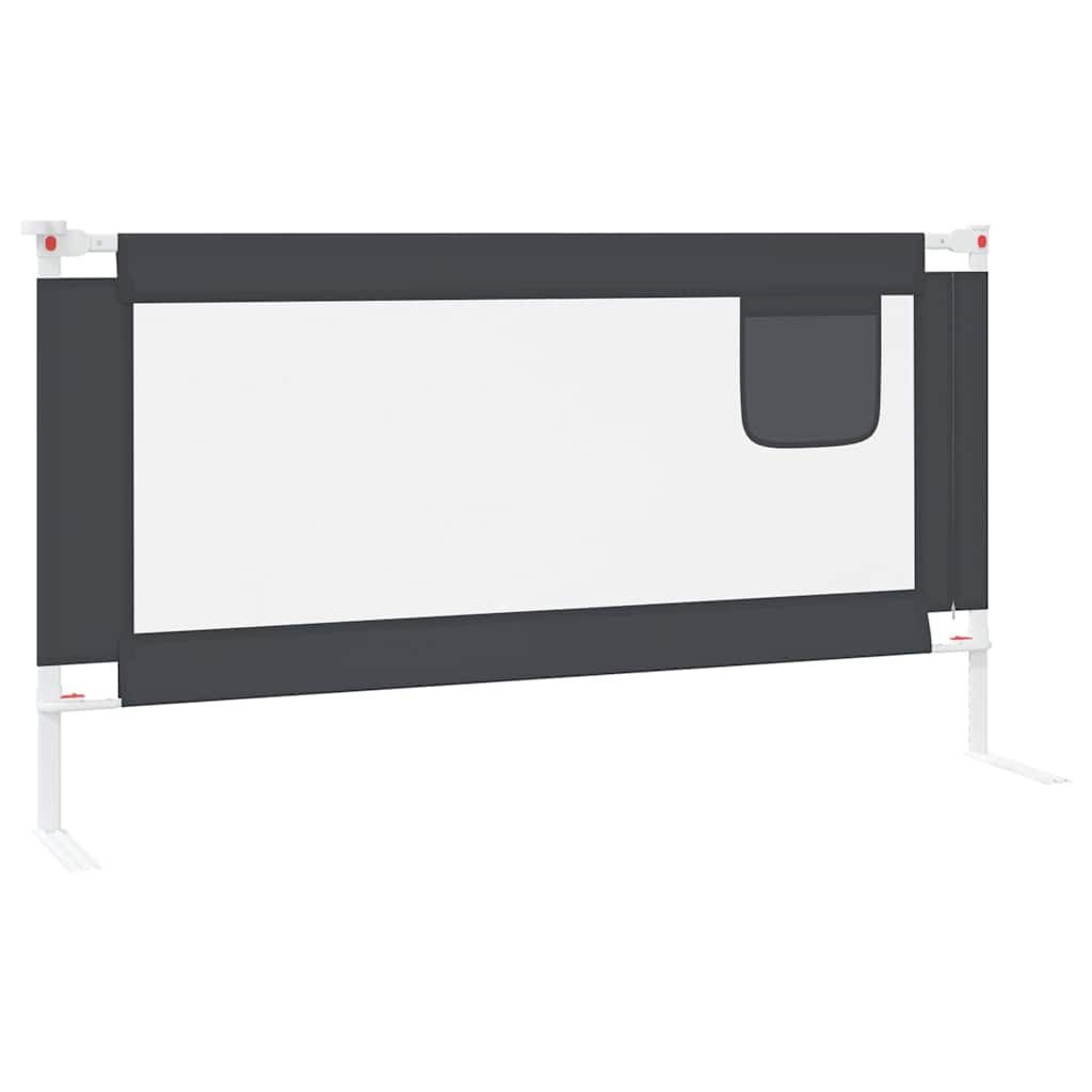 Vidaxl Barierka ochronna do łóżka 160x25 cm - ciemnoszara - 70% taniej