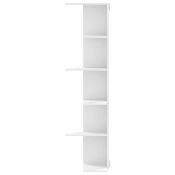 Vidaxl Narożny regał ścienny 36,5x140 cm biały - 74% taniej