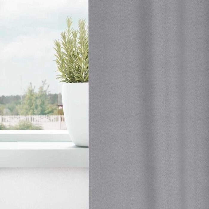 Vidaxl Zasłony zaciemniające jasnoszare 245x140 cm, 2 szt. - 63% taniej