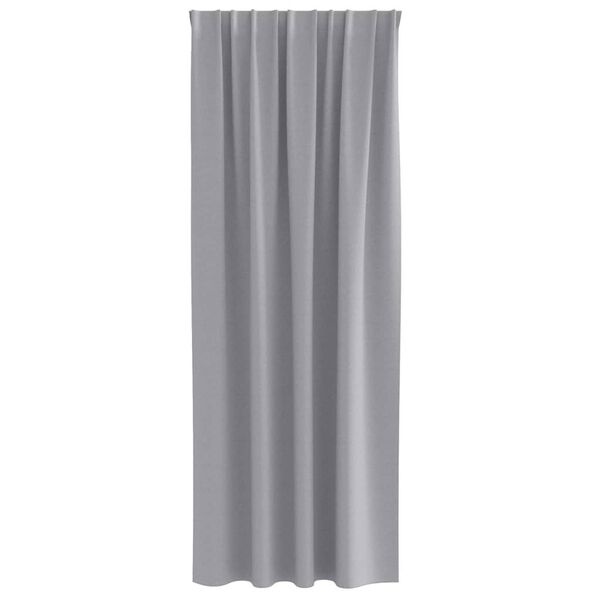 Vidaxl Zasłony zaciemniające jasnoszare 245x140 cm, 2 szt. - 63% taniej