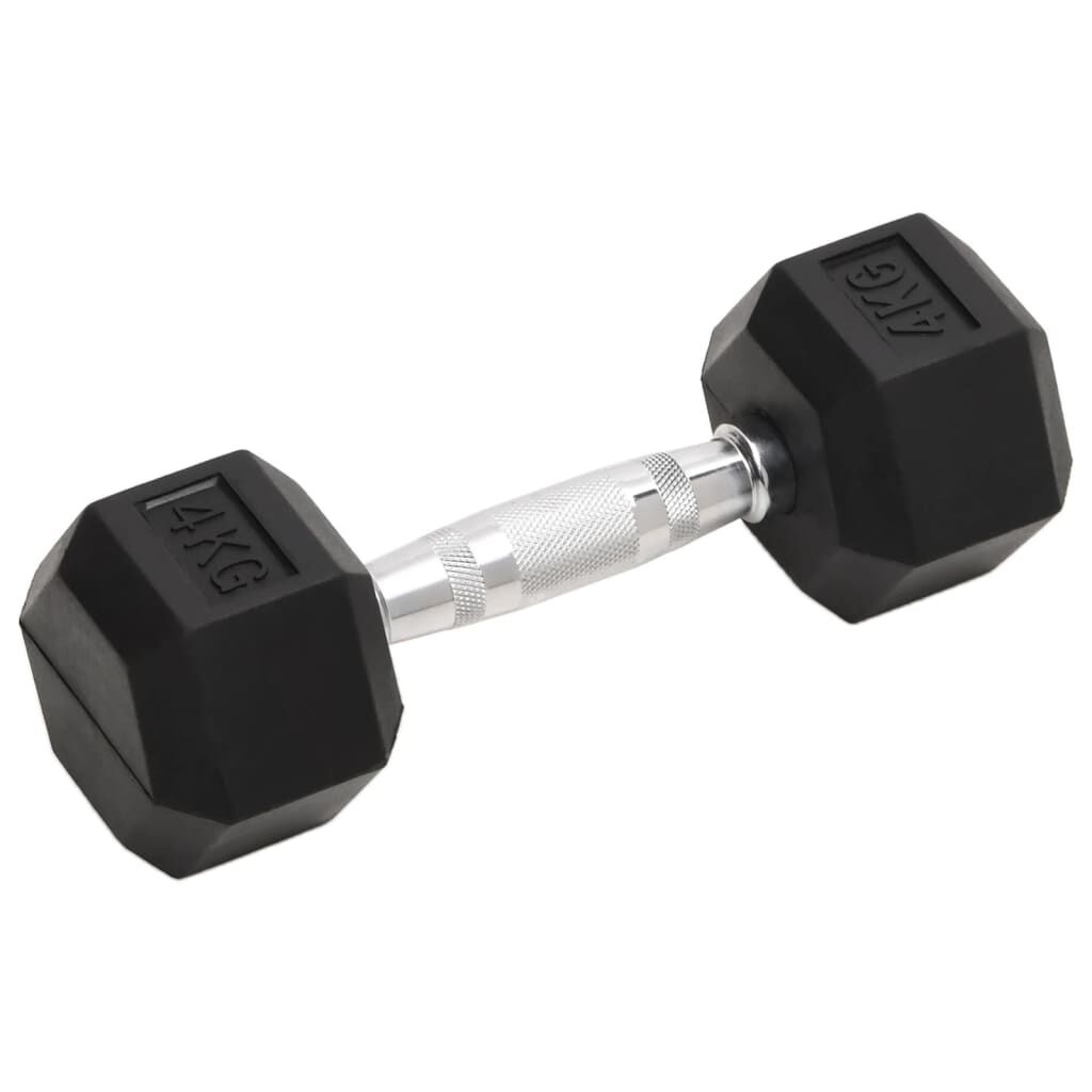 Vidaxl Zestaw hantli 2x4 kg żeliwnych z powłoką gumową - 68% taniej