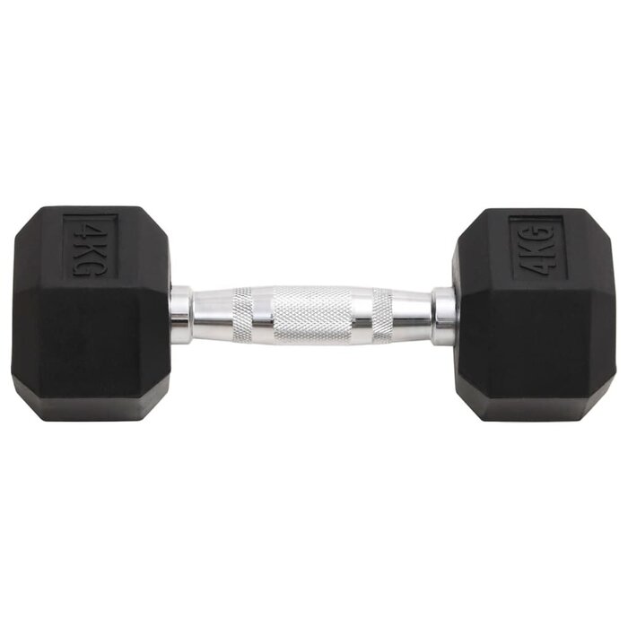 Vidaxl Zestaw hantli 2x4 kg żeliwnych z powłoką gumową - 68% taniej