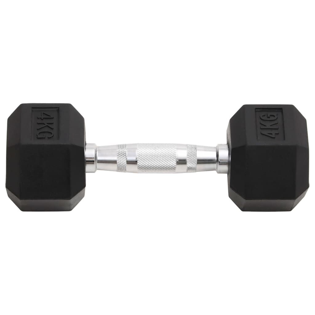 Vidaxl Zestaw hantli 2x4 kg żeliwnych z powłoką gumową - 68% taniej