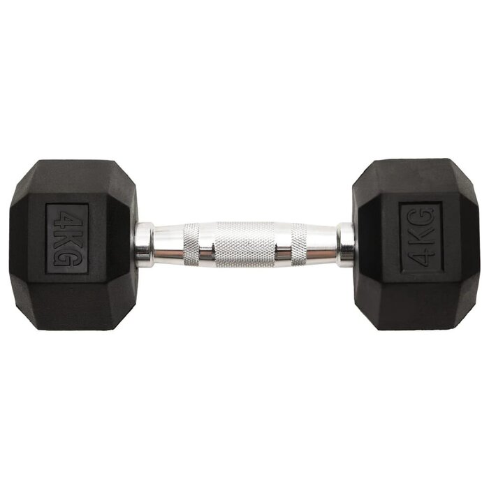 Vidaxl Zestaw hantli 2x4 kg żeliwnych z powłoką gumową - 68% taniej