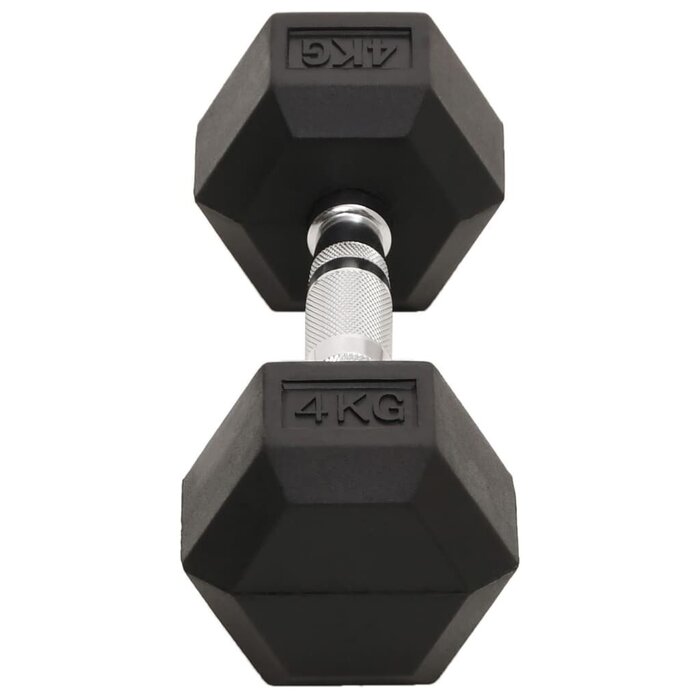 Vidaxl Zestaw hantli 2x4 kg żeliwnych z powłoką gumową - 68% taniej